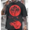 T-shirt da uomo 2024 Nuove magliette per uomo Maglie a manica corta Stile giapponese Ukiyoe Abbigliamento grafico Abbigliamento estivo oversize T-shirt da uomo da strada