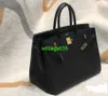 Handgefertigte Taschen, Handtaschen aus echtem Leder, Bk40-Tragetaschen für Herren, handgenäht, Wachsfaden, Original-Fabrik-Togo-Kalbsledertasche, Togo-Leder-Bk40-Handtasche mit Logo HB5X1B