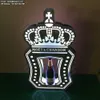 LED Moet Chandon Champagne Bottle Presenter VIP Service Tray Glowing Gold Crown Wine Glorifier for Nightclub Wedding Events Party