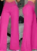 Women Casual Long Trousers Fashion Solid Office Female High Waist Flared Pants For Clothes 2023 Pantalon Femme 240227