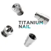 Hand Tools Metal Banger Domeless Titanium Nail 10mm 14mm Male Femal Joint 1 with 6 Different Types ZZ