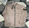24ss designer relâmpago crachá jaqueta camisas resistente à água casaco de pele nylon funcional protetor solar jaquetas masculinas