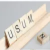 Ahşap Scrabble Fayans Harfleri Stand Kuralları 19 Cm Uzunluk Yok Ahşap Duruyor 20 PCS229Z