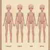 1/4 الذكور Imomodoll Doll Doll Parts 38cm Right Boy Boy Body BJD MJD White/Tan Skin DIY Girl Toys Dress Up Fashion HIDGRAN