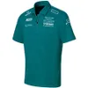 Nieuwe F1 Team Racing Jasje Auto Werkkleding Fan T-shirt Korte mouwen Aangepaste GROENE Polo Golfshirts Heren