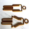 Akryl Toalettsymbol Limning Backat badrumsdörrskylt för EL Office Home Restaurant Gold Other Hardware211V