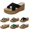 Slippers Dames Sandalen Hoge Hakken Mode Schoenen GAI Zomer Platform Sneakers Triple Wit Zwart Bruin Groen Color50