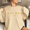 Mens Hoodies Jungkook Kpop Golden Hoodie Retro Sudaderas Vinter Varma tröja Trendiga unisex långärmad topp överdimensionerad