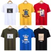 Tasarımcı Erkek Tişörtler Kısa Kollu Yaz Nefes Alabilir Sıradan Tshirts Moda Lüks Tee Şort Kadın Erkekler Desen Harfleri Yüksek Kaliteli Üst Tişört Unisex-2