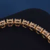 Custom Real 10k 14k 18k Solid Gold Chain 3mm 4mm 5mm 6.5mm Moissanite Lab Natural Diamond Tennis Link Bracelet Necklaces