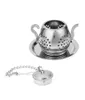 2021 Loose Teapot Shaped Tea Leaf Infuser Spice Stainless Steel Drinking Infuser Herbal Filter Teaware Tools3727855