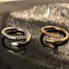 Rings Love rings women diamond ring designer ring finger jewelry fashion classic titanium gold silver rose color Size ldd240311