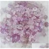 Lösa ädelstenar Irregar Natural Purple Stone for Home Office Bank El Decor Jewelry Making Fashion Accessories Drop Delivery Dhaiv