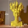 Vaso de cerâmica com cabeça de homem, decoração para casa, vasos de mesa, figura de filme, designer de arte, criativo328a