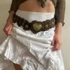 Belts Womens PU Leather Waist Belt Versatile Metal Buckle Hip Hop Ladies Gothic Punk For Pants Dresses Costume Accessories