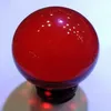 Red wine glass ball artificial red crystal ball red glass ball diameter 8cm228Y