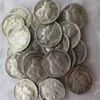 Hela replika kvicksilverhuvudet dimes en uppsättning av 1916-1945 -s blandat datum tecken silverpläterad tillverkning kopia mynt276k