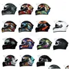 Motorcykelhjälmar Jiekai Moto Accesorios Fl Face Helmet Capacete de Mascino Motocross Off Road Racing Motorcykel Drop Delivery Automob Otve6