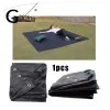 Mat Thick Waterproof Tarpaulin with Grommets and Reinforced Edges, UV Resistant, Rot, Rip and Tear Proof, Picnic Blanket