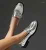 Dress Shoes LIHUAMAO Patent Leather Wedge Women Pumps Pointed Toe Slip On Loafers High Heels Platform Office Lady Party