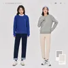 Felpe con cappuccio da donna Toyouth Felpa in pile da donna 2024 Autunno manica lunga O collo Lettera allentata Stampa Basic Warm Casual Streetwear Pullover