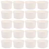 Disposable Cups Straws 100 Pcs Ice Cream Mousse Cake Paper Bowls Mini Snack Dessert Jelly Pudding