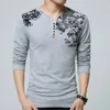 Men's Long Sleeved T-Shirt 2024 Men's Spring And Autumn New Fashion Brand Cotton Print T-Shirt Men's Cultural Shirt System T-Shirt