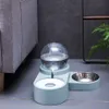 Automatic Pet Feeder Tableware Cat Dog Pot Bowl s Food For Medium Small Dispensers Fountain Y200917256E