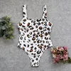 Costumi da bagno da donna 2024 Costume intero da donna Leopard Dots Push Up Monokini Costume da bagno Animal Print Summer Beach Body Wear