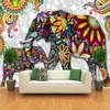 Papel de parede 3d para decoração de casa, elefantes da tailândia, mural para sala de estar, quarto, fundo de tv, paredes 3d1215i