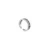 Silver Couple Open Ring Female Design Sense Small Simple Ring Hip Hop Cool Wind Tail Ring