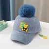 Boll Caps Doit 2024 Winter Hats Snapback Cap Boy Girl Baseball Cartoon Label Bear Autumn Children Sun Sunscreen Hat