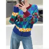 Designer RSVIVIVI Autumn New Jetbroidery Shirt Shirt Poard Multi Woolen Jacquard Design Women NM35