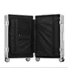 100% aluminium-magnesium Boarding Rolling Bagage Business Cabin Case Spinner Travel Trolley Koffer met wielen Suitcases314l