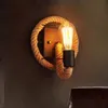 Wall Lamp Industrial Vintage Rope Lamps For Living Room Bedroom Bar Decor E27 Home Loft Retro Iron Light Fixtures290m