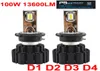 1 zestaw D1S D2S D3S D4S Universal 100W 13600LM P9 LED Refligh