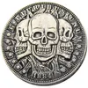 HB09 Hobo Morgan Dollar schedel zombie skelet Kopie Munten Messing Craft Ornamenten woondecoratie accessoires279A