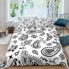 Paisley Bandana imprimé 2 3 pièces housse de couette ensembles de literie avec taie d'oreiller couvre-lit de luxe simple pleine reine King Size H0913262r