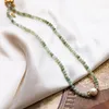 Naturlig burmesisk jade halsband sötvatten pärla pendel choker pärlhalsband för kvinnor smycken gåva