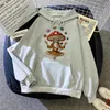 Sweats à capuche pour femmes Champignons magiques Alien Femmes Kawaii 2024 Gothique Hiver Hoddies Vêtements Femme Capuche