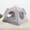 Soft Nest Kennel Bed Cave House Sleeping Bag Mat Pad Tent Pets Winter Warm Cozy Beds S-XL 2 Colors Pet Bed For Cats Dogs211A