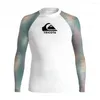 Maillots de bain pour femmes Rashguard Hommes Beach Summer Rash Guard Kit de protection UV à manches longues Jersey Jersey T-shirts Surf en plein air Tops Wear
