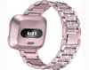 Bling diamante pulseira de relógio para fitbit versa 2 pulseira de aço inoxidável feminino pulseira de pulso para fitbit liteverse 2 acessórios de banda 7941407