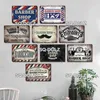 SQ-DGLZ BARBER BAR Metallschild Vintage Bar Dekorative Metallplakette Wanddekoration Blechschilder Barber Shop Poster Q0723261K