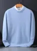 2023 camisola de caxemira oneck pullovers masculino solto oversized m5xl camisa inferior de malha outono inverno coreano casual masculino topo 240301