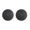 Horloges murales 2X horloge simple 12 pouces salon maison montre mode chambre horloge-noir