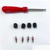 Herramientas de mano Plástico Vae Core Llave Bicicleta 4 en 1 Reparación de neumáticos Mini Set Drop Entrega Automóviles Motocicletas Vehículo Otirf