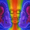 Psychedelic Trippy Art Stoffposter 40 x 24 21 x 13 Dekor--010284b