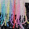 Abendtaschen Personalisierte mehrfarbige transparente Acryl handgewebte Handtasche Mode bunte Quaste Perlentasche Sommer Regenbogen Damen