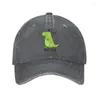 Ball Caps punk Cotton-Dino-Sore Cute irytated dinosaur Baseball Cap Mężczyźni Kobiety Regulowane tato hat sport